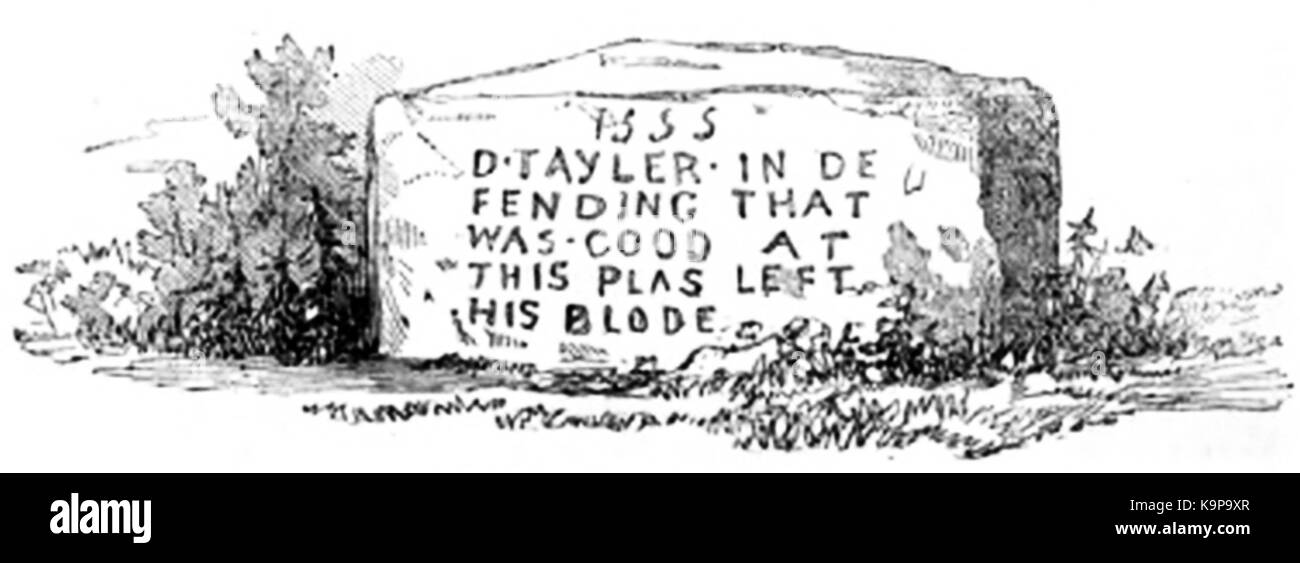 P384b Martyr's Stone à Hadleigh Banque D'Images