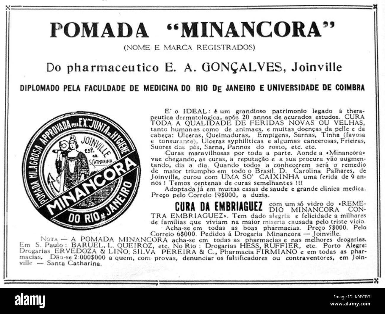 Minancora propagande Pomada Banque D'Images