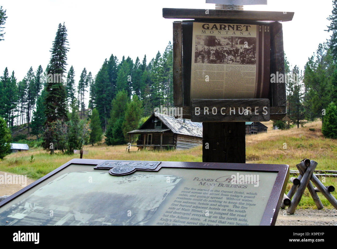 Ville Fantôme grenat brochures Banque D'Images