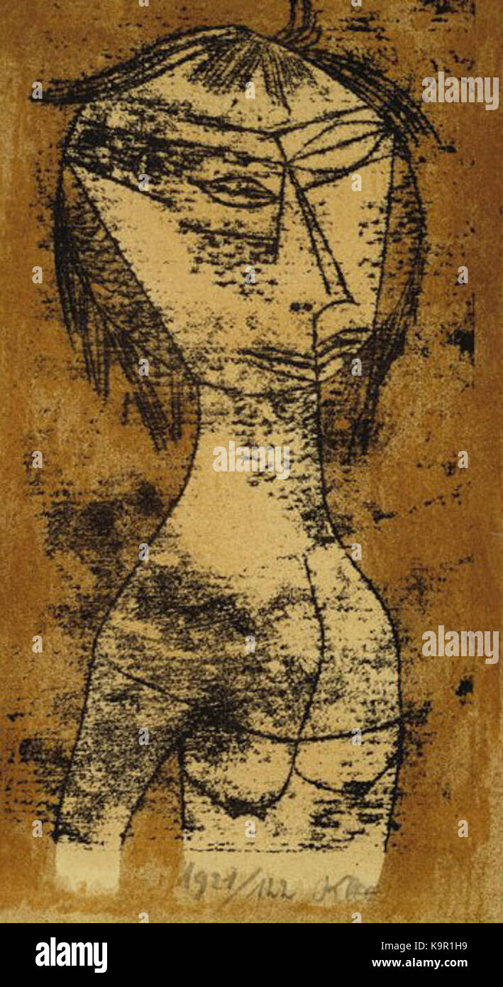 Paul Klee, Die Heilige innern vom Licht (le Saint de lumière intérieure), 1921 (détail) ; couleur ; Collection Musée d'Art Moderne de San Francisco Banque D'Images