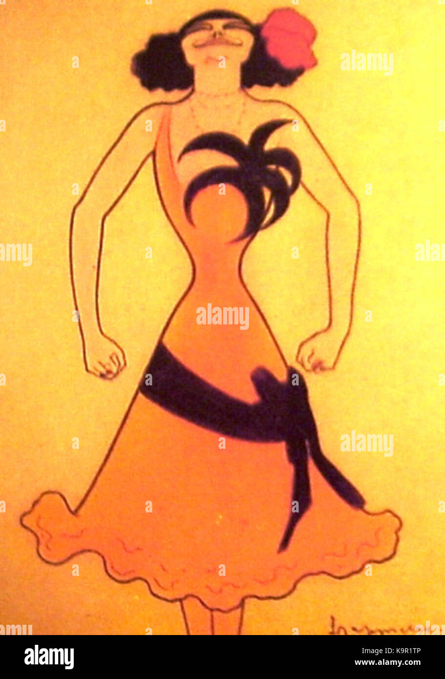 Une affiche emblématique créée par polaire Cappiello, présentant le design Art déco du début du XXe siècle. L'œuvre est remarquable pour ses couleurs vives et sa composition stylisée, capturant l'essence du mouvement Art déco. Banque D'Images