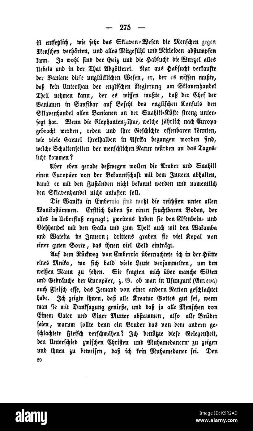 Un texte ou une image historique lié à Reisen in Ostafrika par Krapf, documentant ses voyages en Afrique de l'est. Ce travail contribue à la compréhension historique de l’exploration africaine au XIXe siècle. Banque D'Images