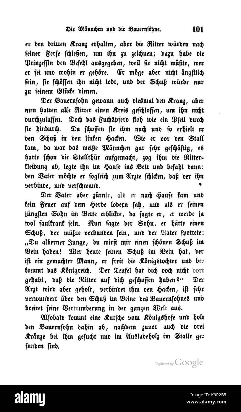 Ceci est une illustration de 'Proehle Kinder und Volksmaerchen', une collection de contes populaires allemands, mettant en valeur des histoires traditionnelles pour enfants et des contes de fées de la culture allemande. Banque D'Images