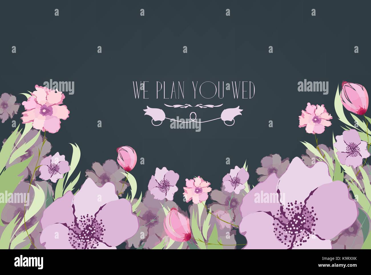 Vintage florals background Illustration de Vecteur