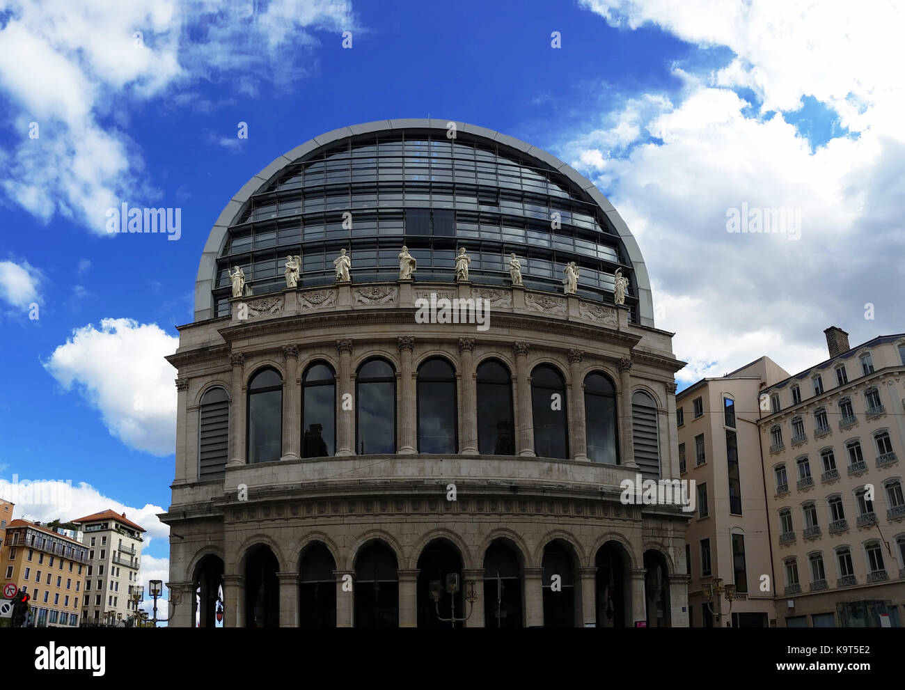 Le nouvel opéra (nouvel opera house) à Lyon, France Banque D'Images