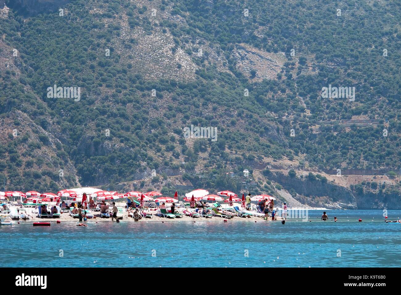 Blue Lagoon bay, Olu Deniz, Turquie. Banque D'Images