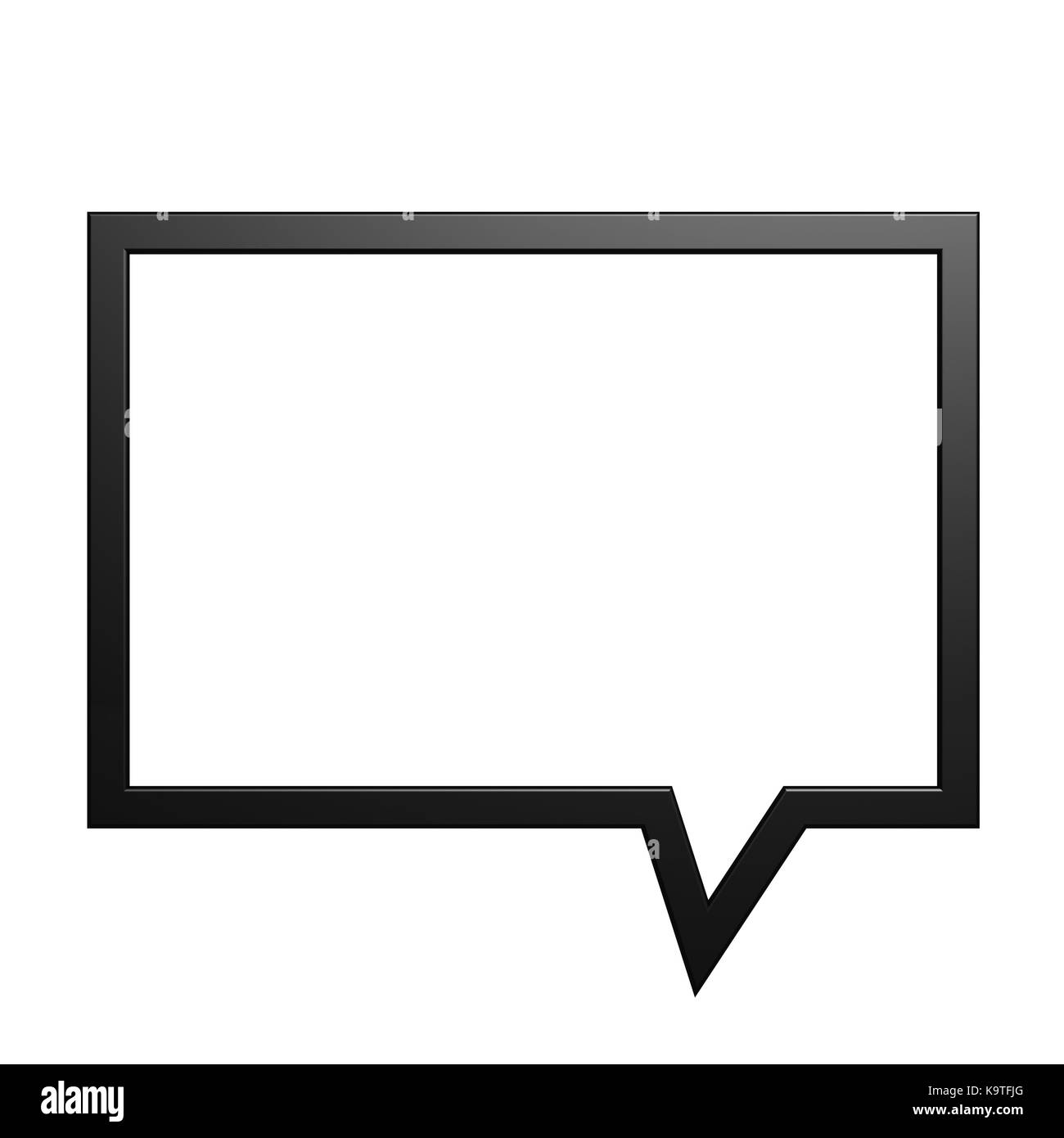 Boite de dialogue Banque d'images noir et blanc - Alamy