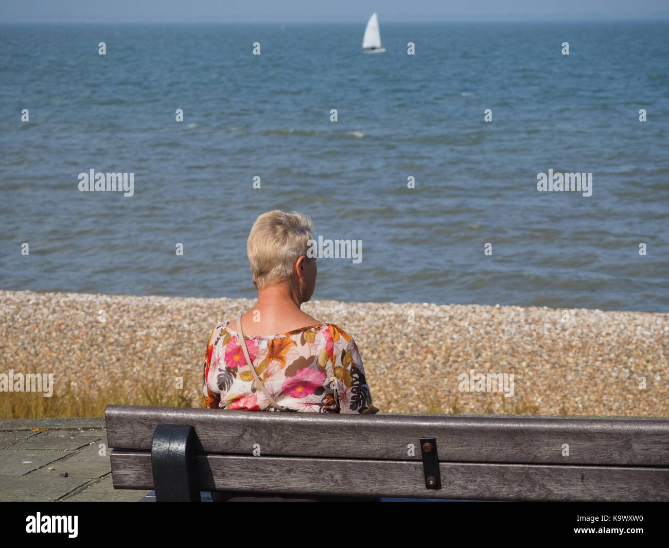 Sheerness, Kent, UK. Sep 24, 2017. Météo France : une journée ensoleillée et chaude à Sheerness avec une légère brise de nord-est. Credit : James Bell/Alamy Live News Banque D'Images