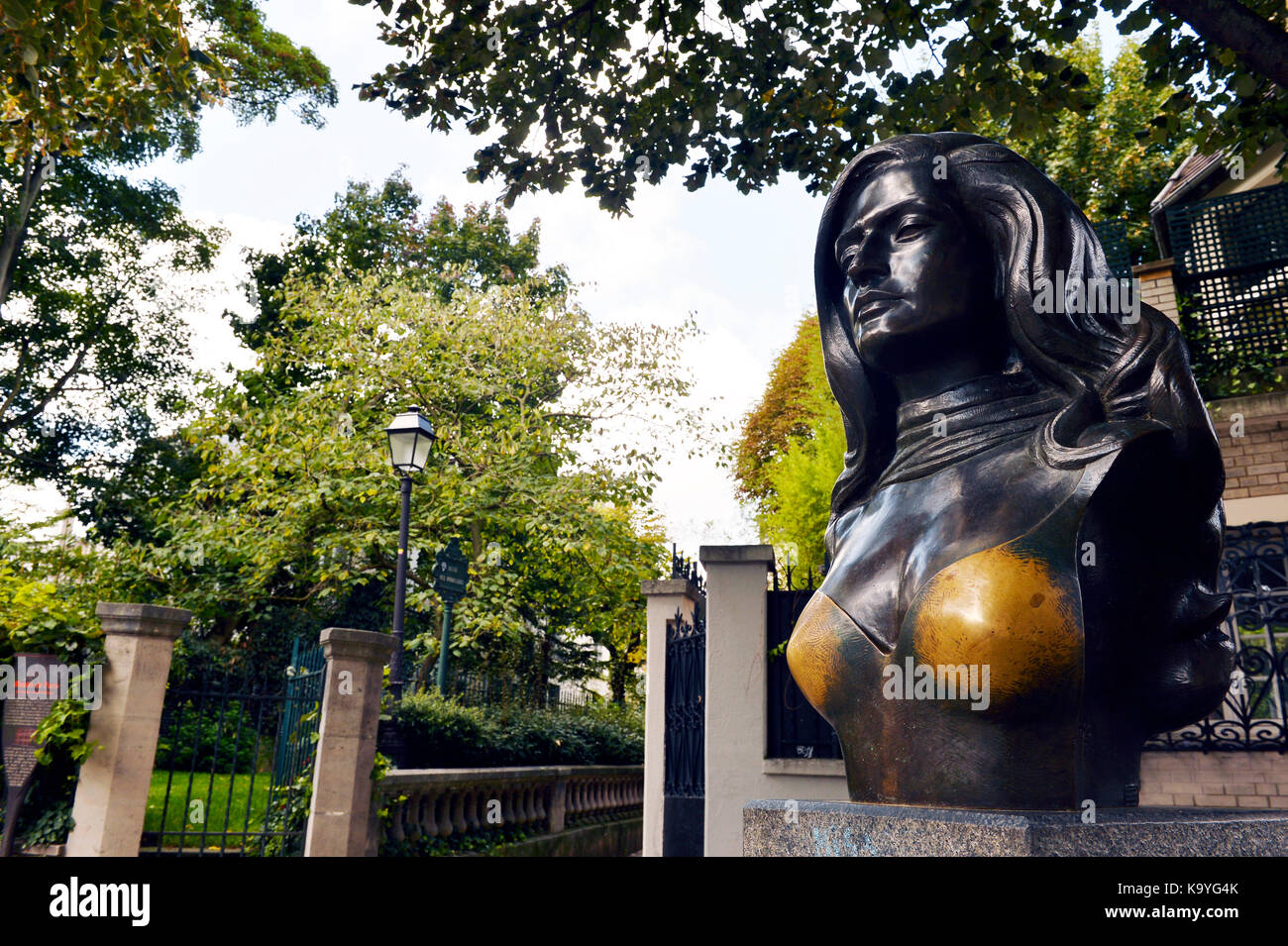 Place dalida de Montmartre, paris 18ème, france Banque D'Images