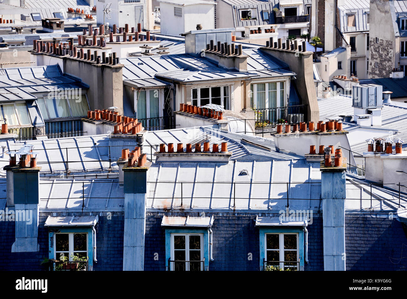 Vue de Montmartre, paris 18ème, france Banque D'Images