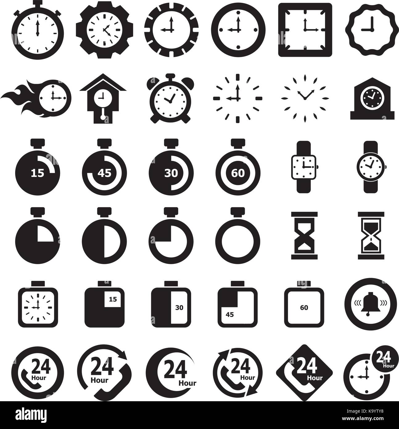 icône de temps Illustration de Vecteur