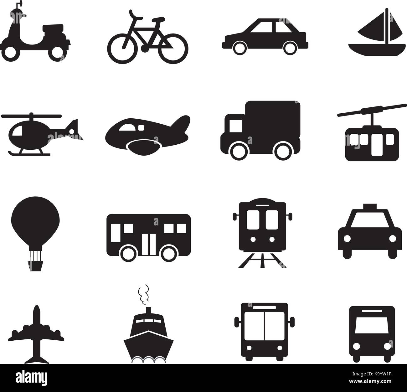 Icône Transport Illustration de Vecteur