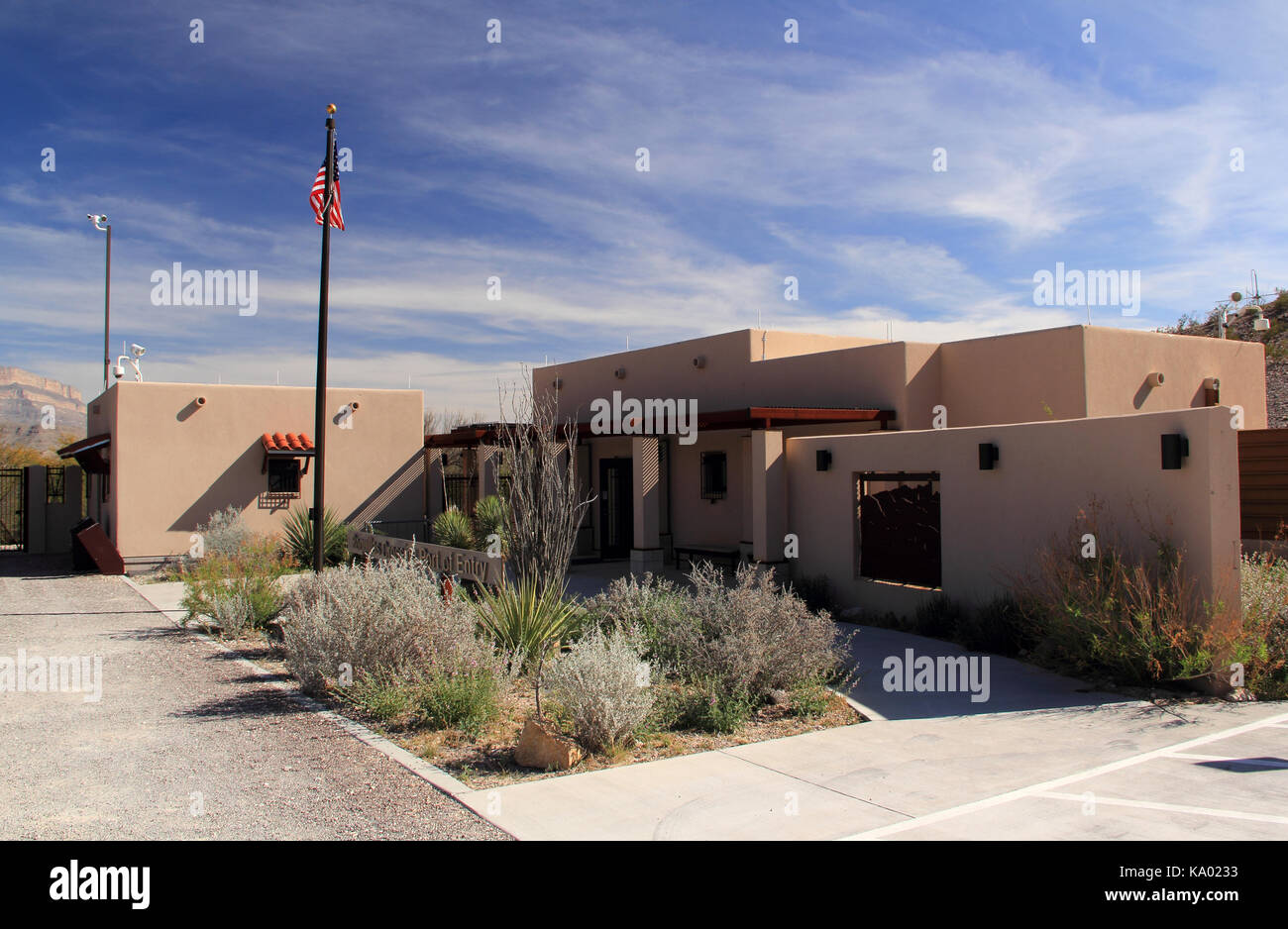 Traversée de Boquillas Port d'entrée, Big Bend National Park, Texas Banque D'Images