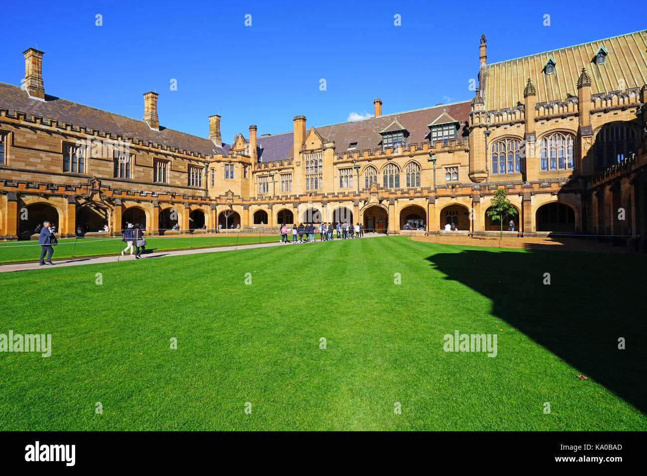 Vue sur le campus de l'université de Sydney (usyd), l'une des plus prestigieuses universités en Australie Banque D'Images