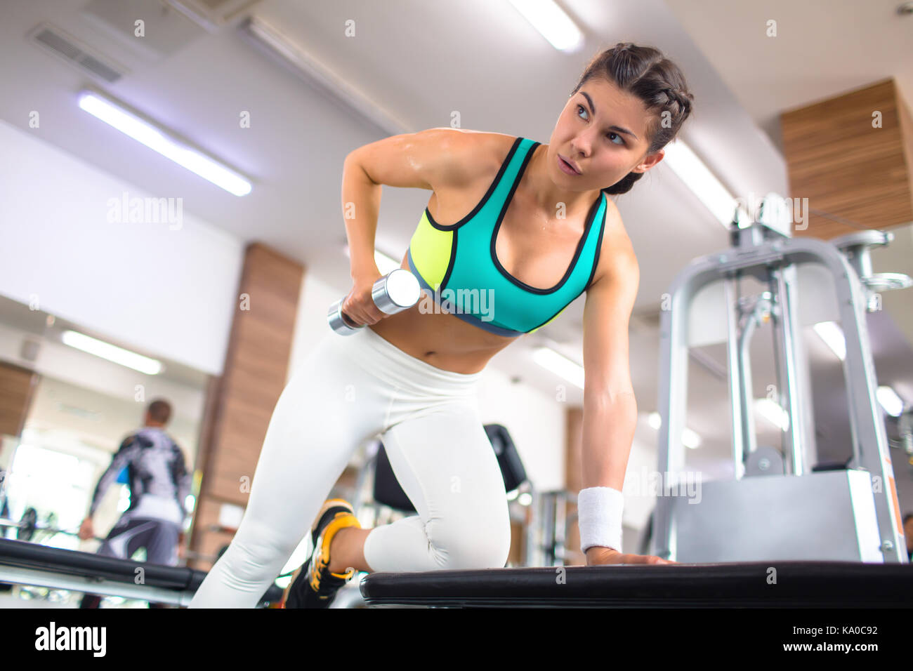 Femme sportive Banque D'Images