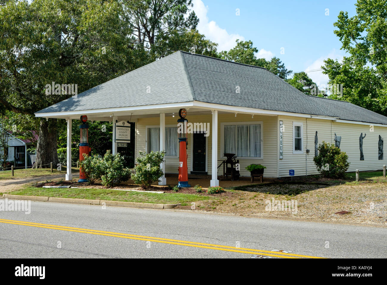 Middlesex County Museum & Historical Society, 777, route d'atterrissage Oakes Saluda, Virginia Banque D'Images