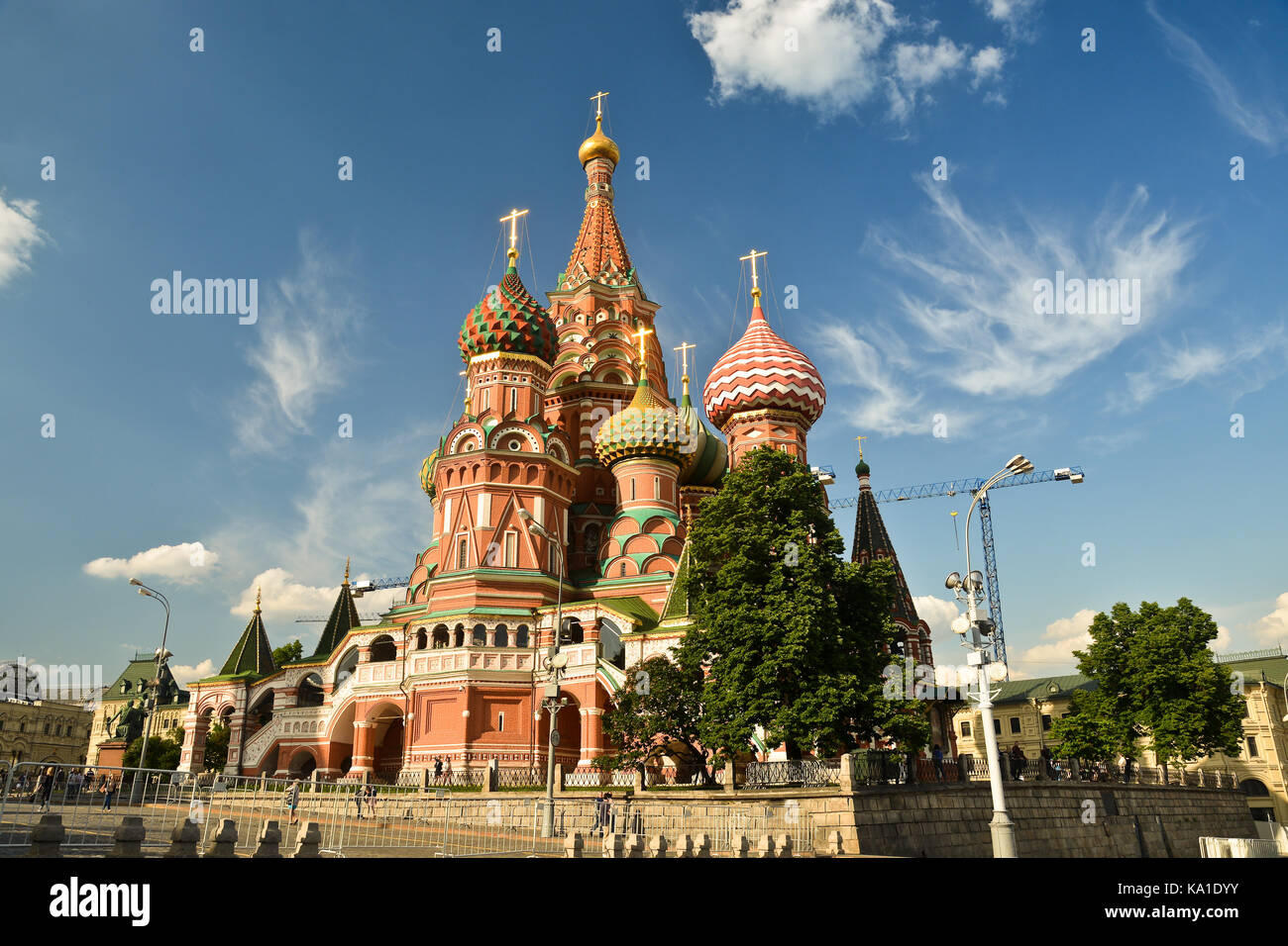 St. la cathédrale Saint-Basile. intercession église sur la place Rouge à Moscou - le patrimoine culturel mondial. Banque D'Images