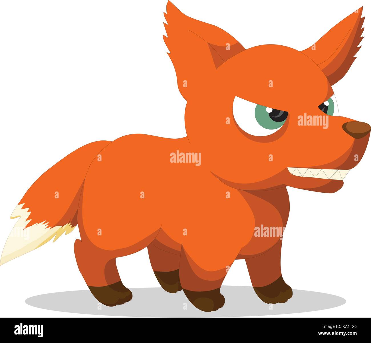 Mignon bébé loup cartoon Image Vectorielle Stock - Alamy