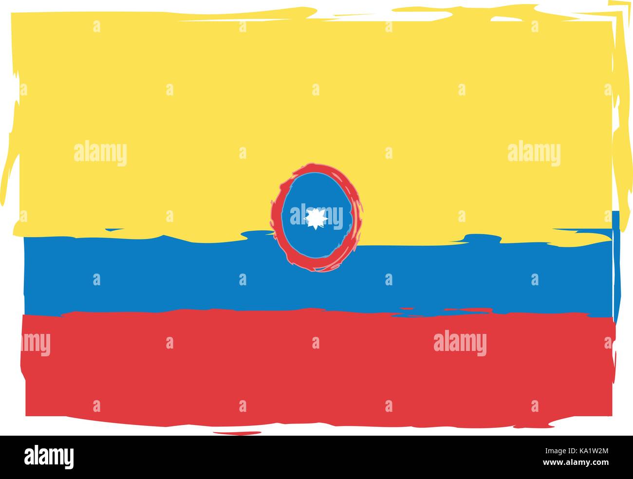 Abstract Colombie drapeau ou bannière vector illustration Illustration de Vecteur
