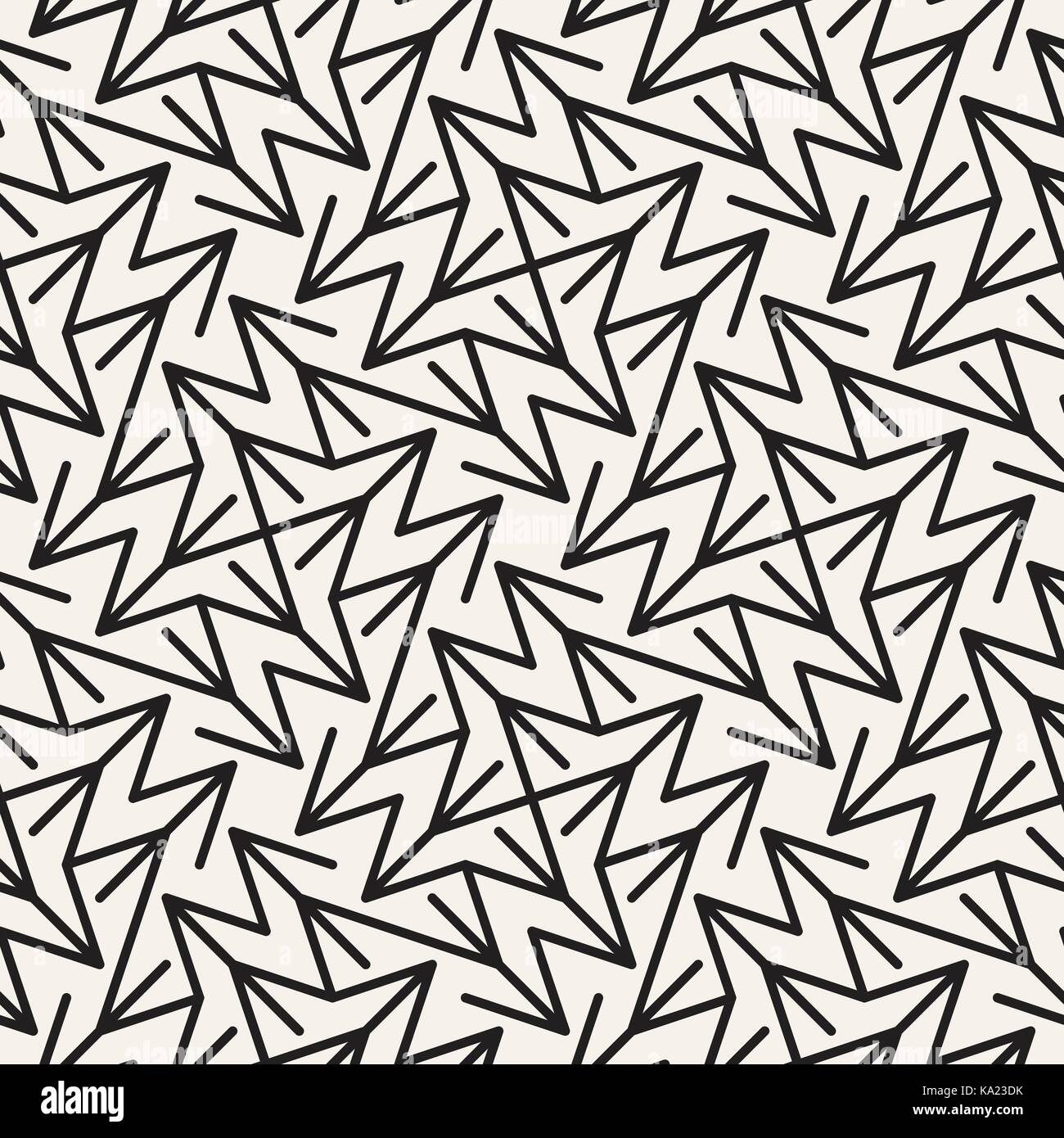 Résumé motif géométrique avec bandes, lignes. contexte vectoriel continu. noir et blanc texture treillis. Illustration de Vecteur