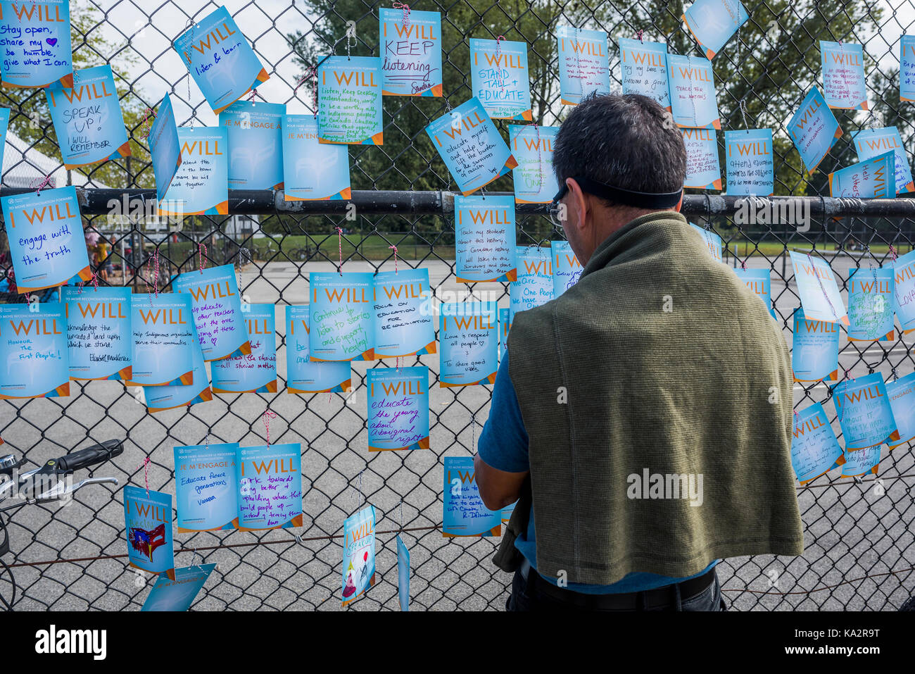 Je vais en billets à ordre. Marche pour la réconciliation, Vancouver, Colombie-Britannique, Canada. Crédit : Michael Wheatley/Alamy Live News Banque D'Images