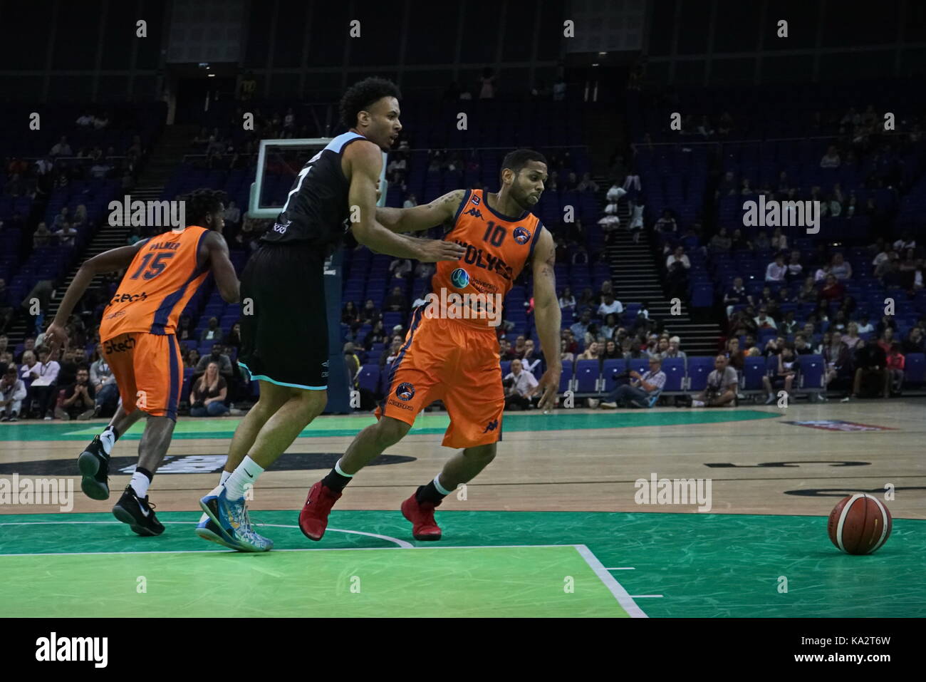 Londres, Angleterre, Royaume-Uni. 24 septembre 2017. huit équipes défis mutuellement pour betway british basketball all-stars championnat au o2 : crédit voir li/Alamy live news Banque D'Images