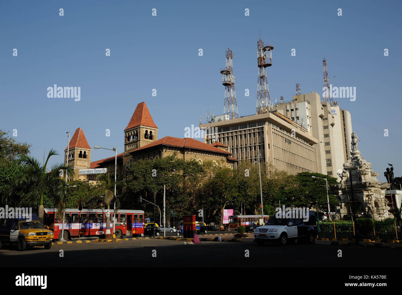 Bharat Sanchar Nigam Limited et téléphone change, Mumbai, Maharashtra, Inde, Asie Banque D'Images