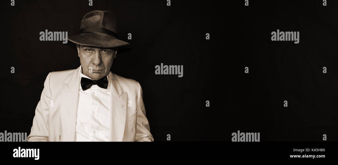 Détective du film noir Banque D'Images