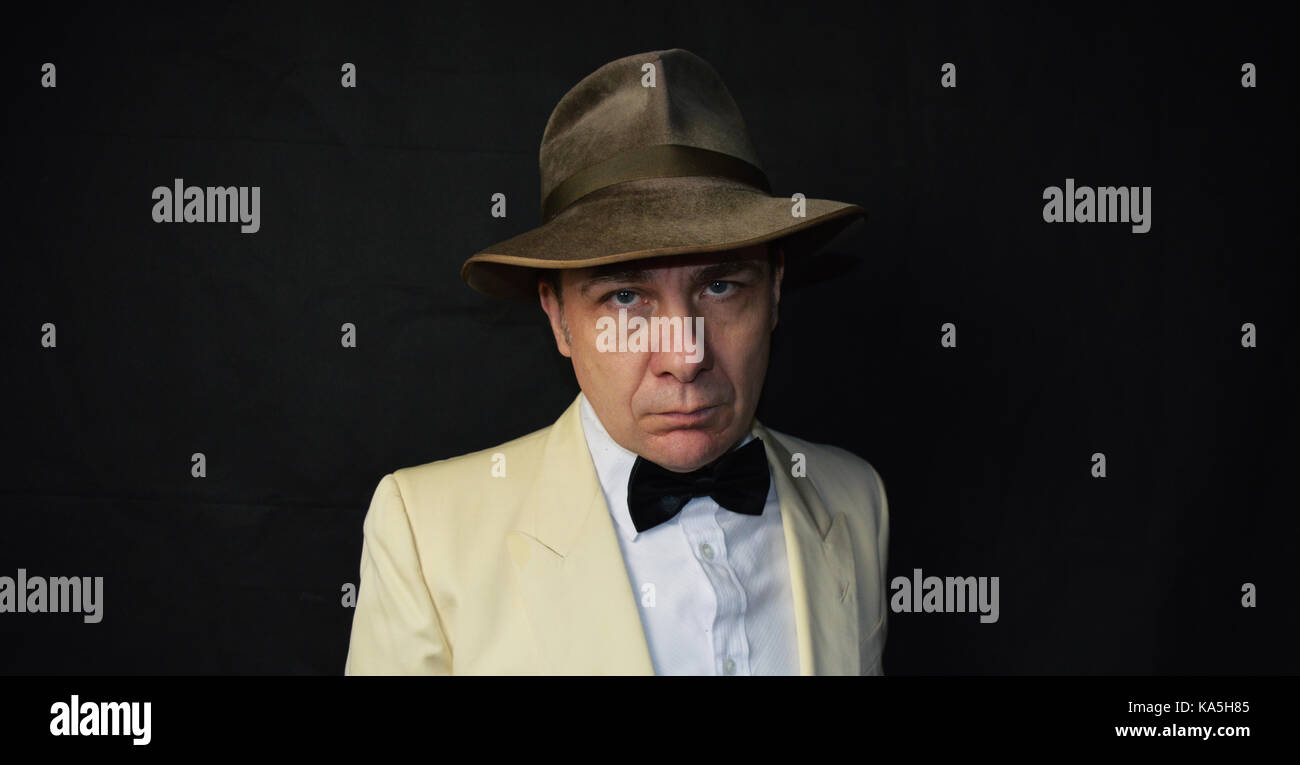 Détective du film noir Banque D'Images