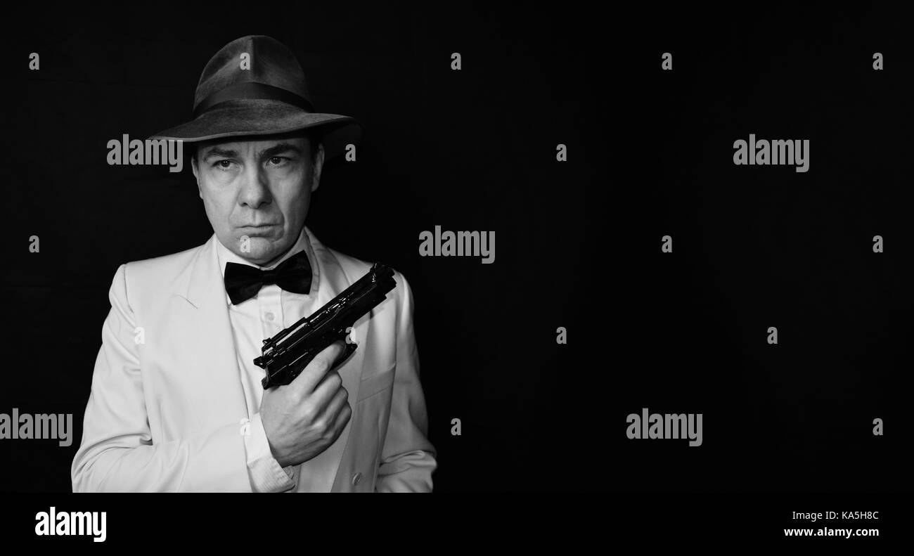 Détective du film noir Banque D'Images