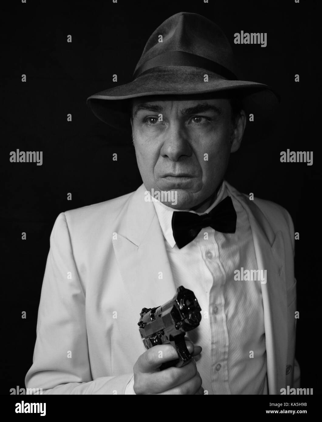 Détective du film noir Banque D'Images