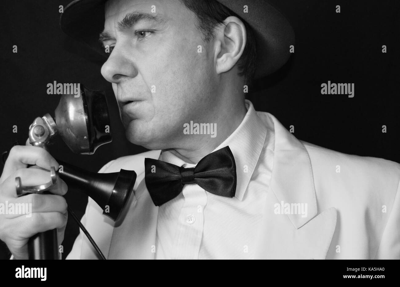 Détective du film noir Banque D'Images