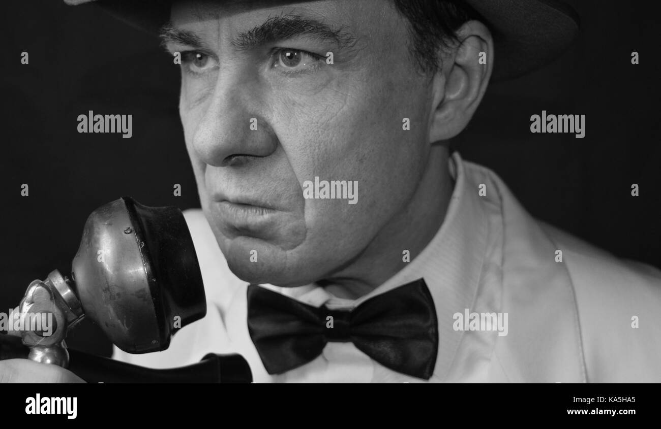 Détective du film noir Banque D'Images