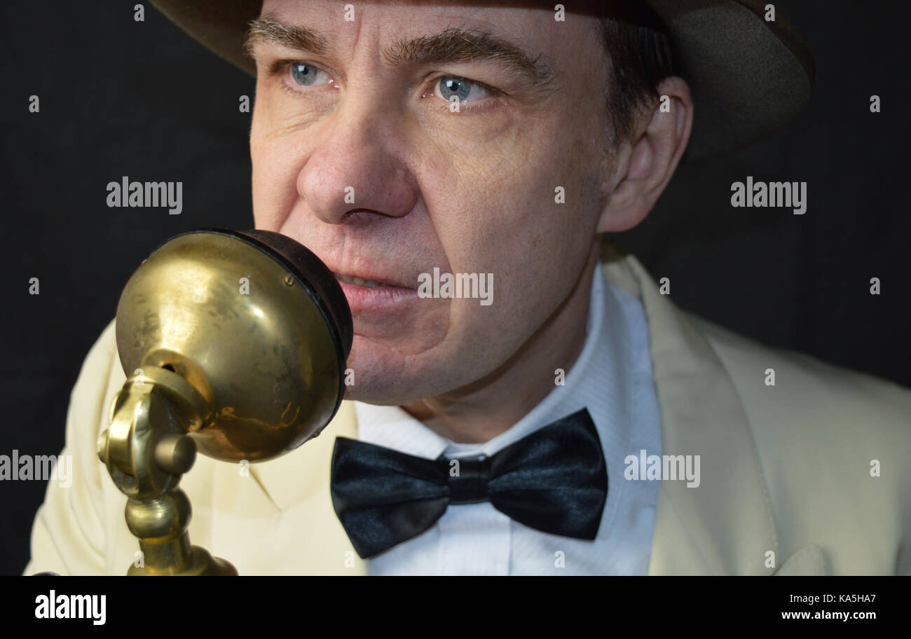 Détective du film noir Banque D'Images