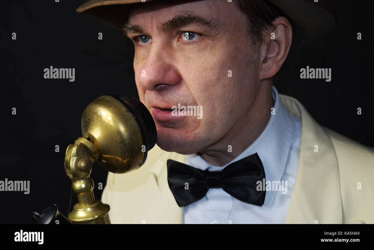 Détective du film noir Banque D'Images