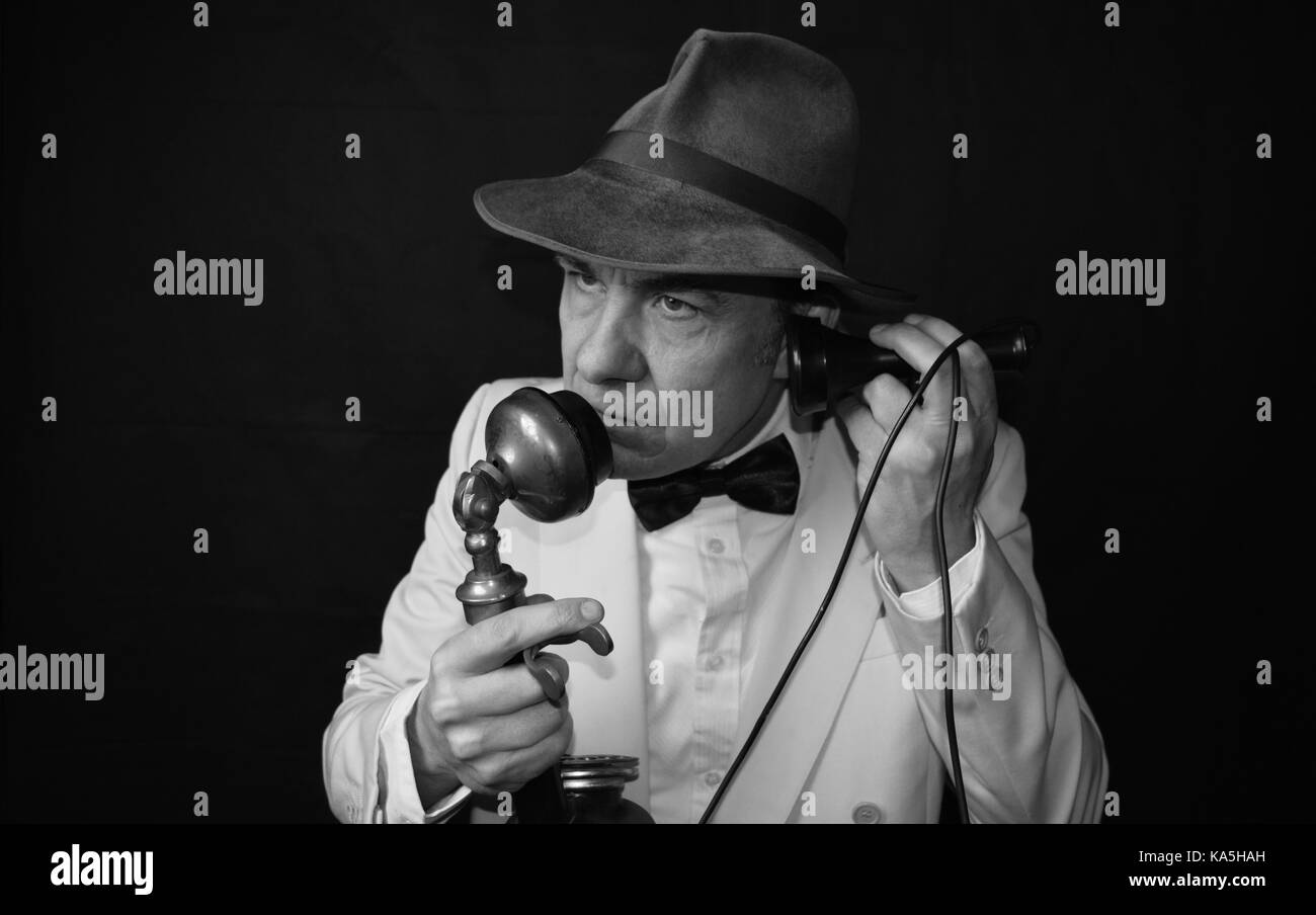 Détective du film noir Banque D'Images