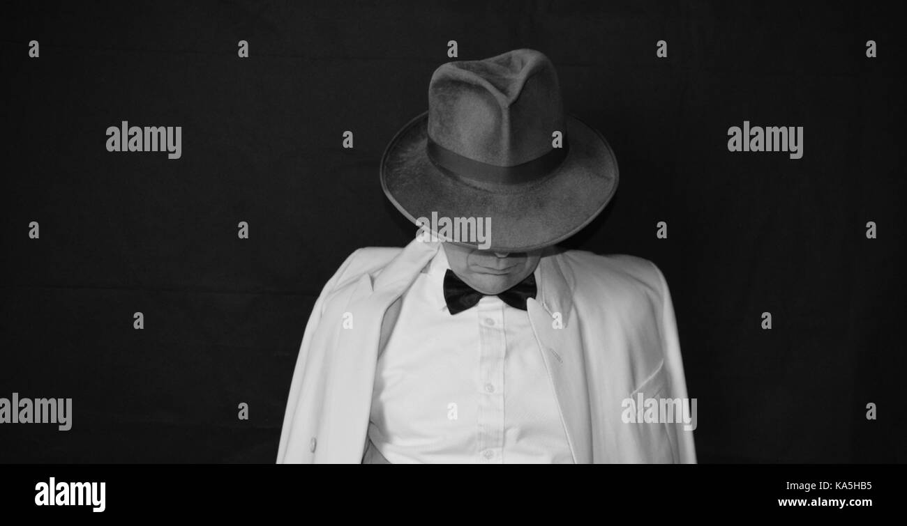 Détective du film noir Banque D'Images