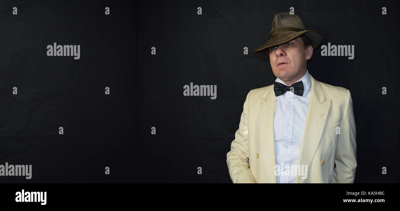 Détective du film noir Banque D'Images