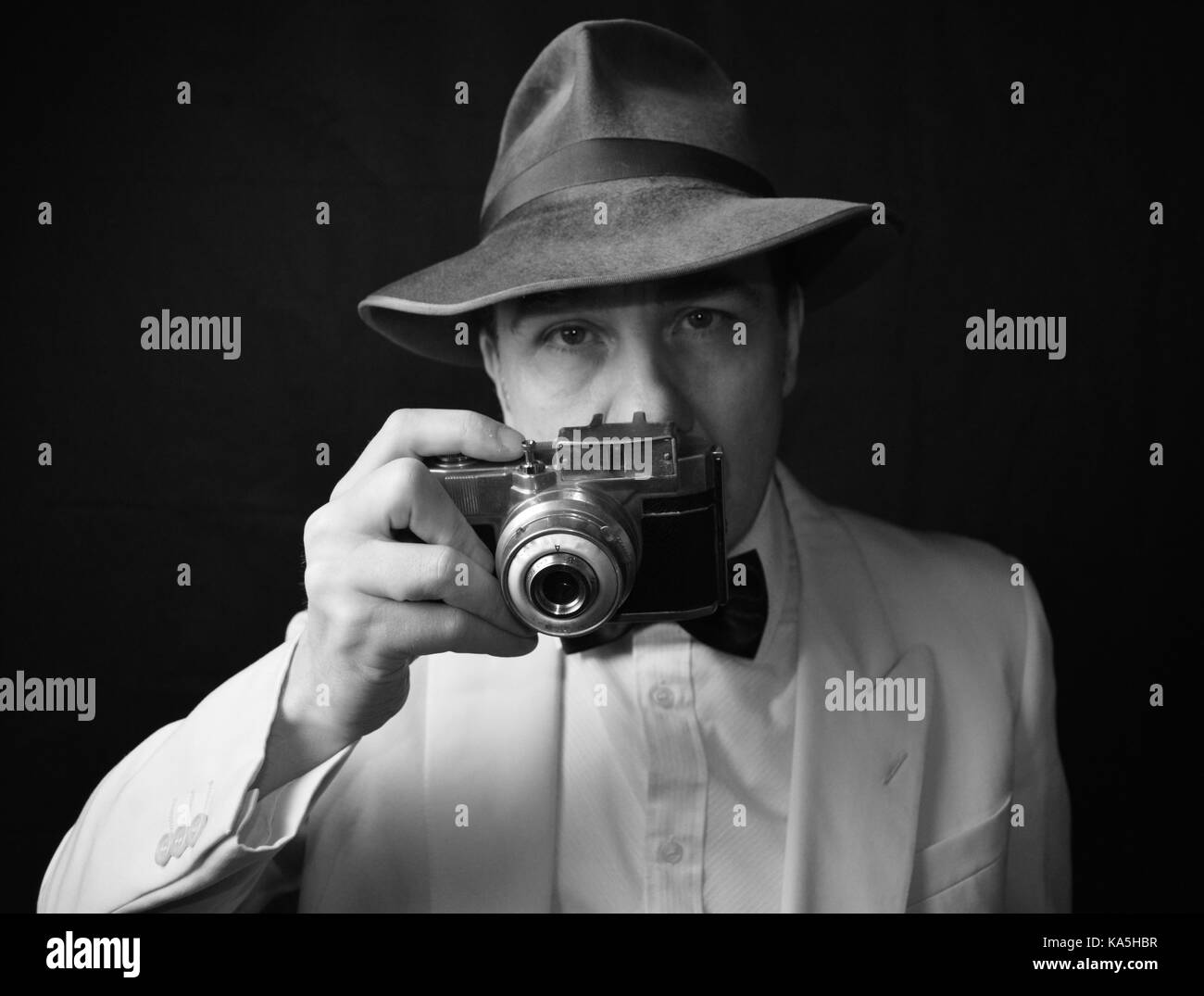 Détective du film noir Banque D'Images