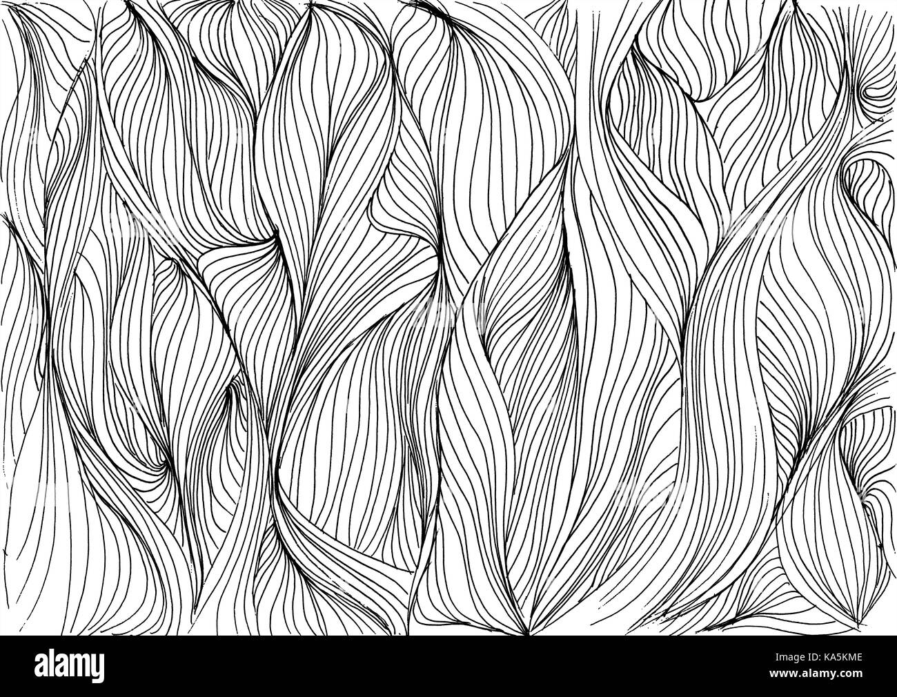 Dessin aquarelle l'automne jaune feuilles de bouleau frame Banque D'Images