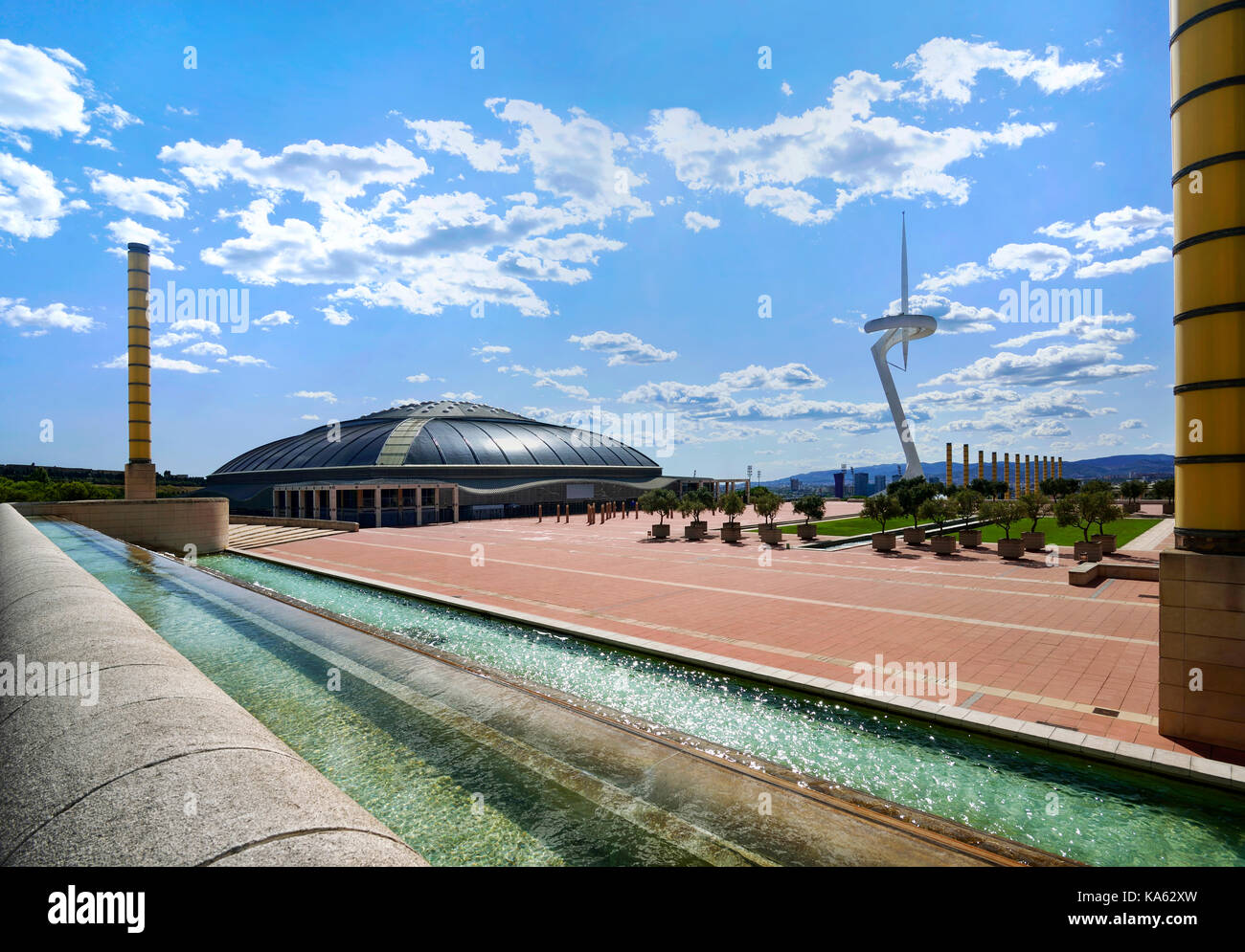 Image du stade olympique de Barcelone, Espagne Banque D'Images