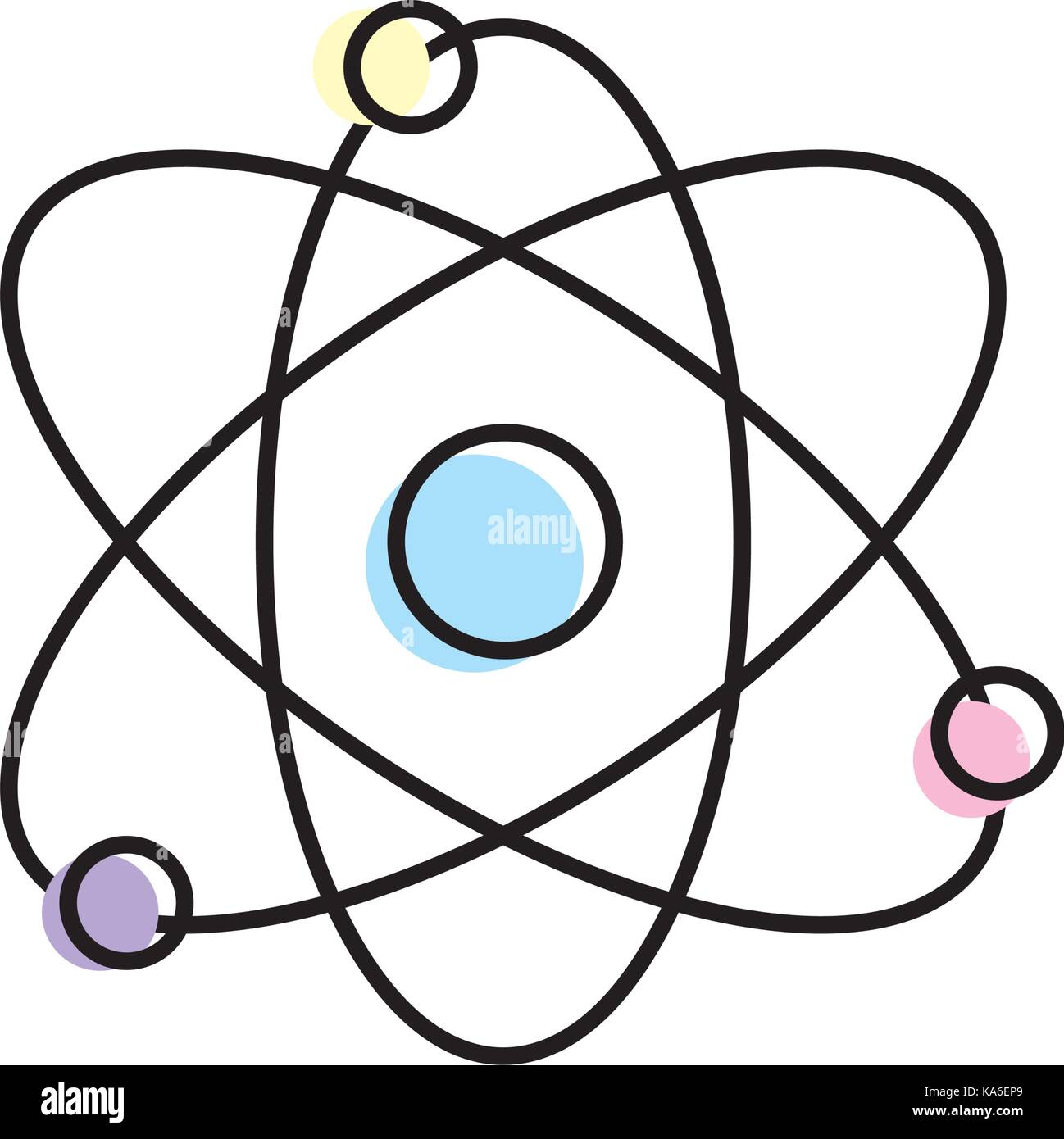 L Enseignement Des Sciences Physique Chimie Orbite Image Vectorielle Stock Alamy