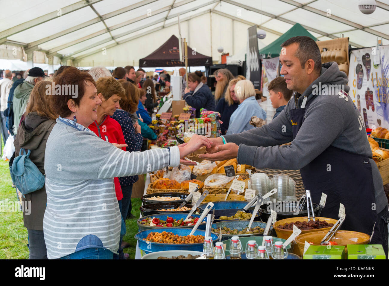 Ludlow Food Festival 2017. Banque D'Images