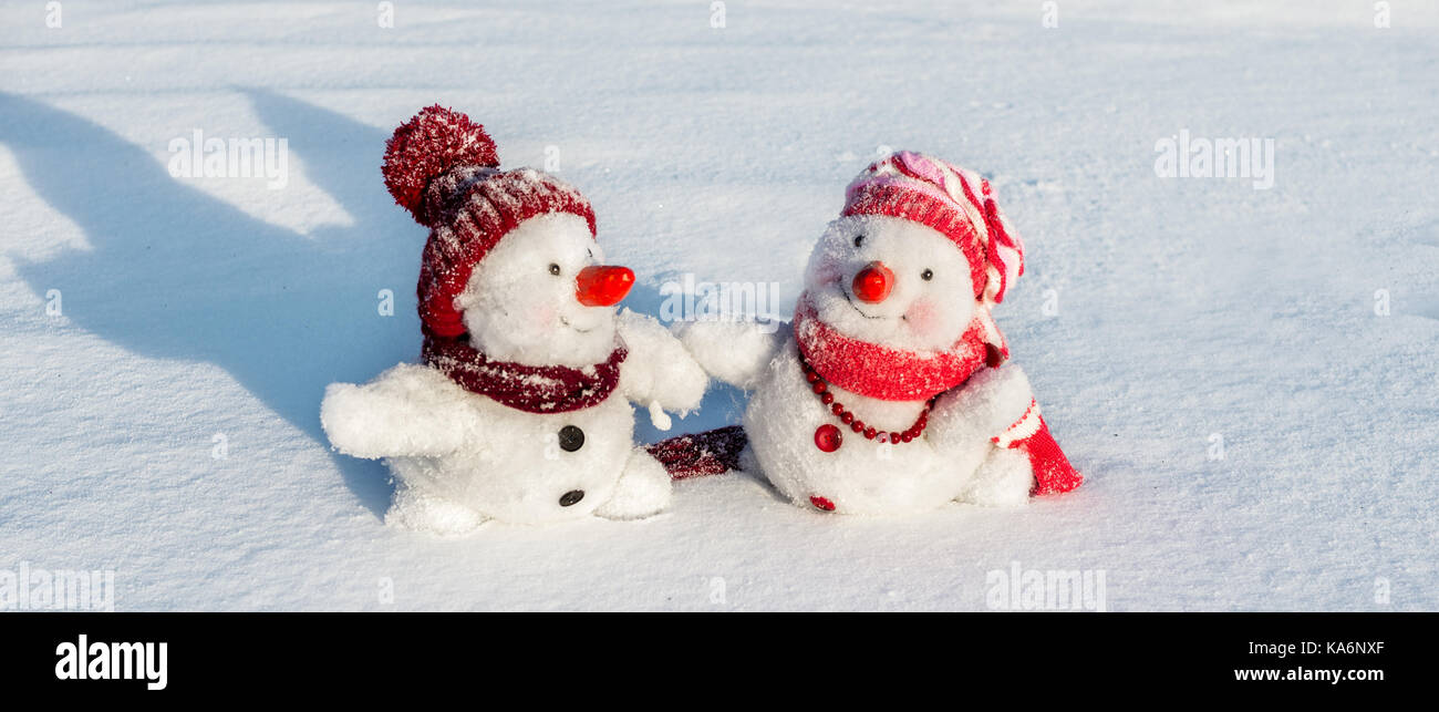 Couple de bonhommes Banque D'Images