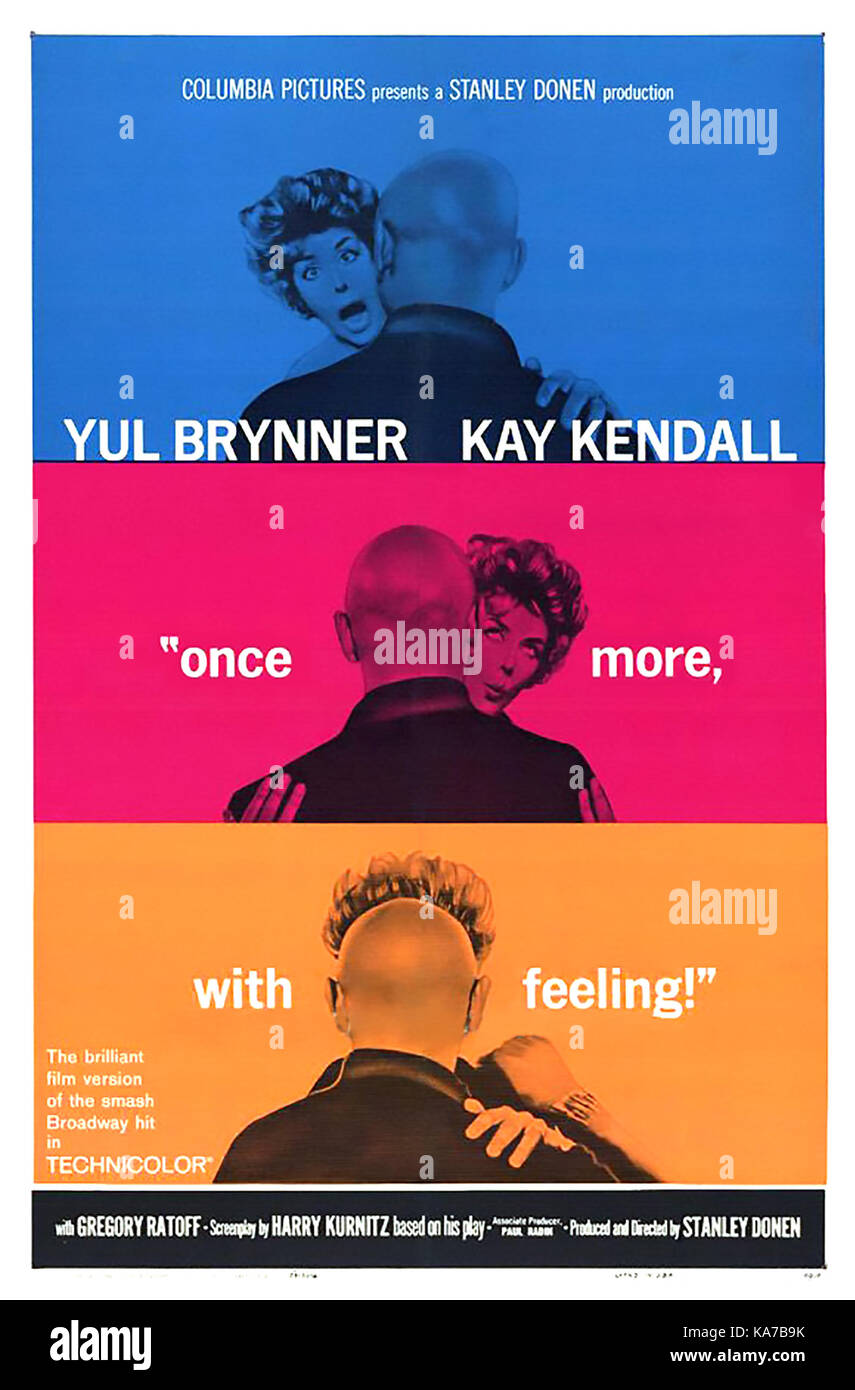 Encore une fois AVEC FEELING 1960 Columbia Pictures film avec Yul Brynner et Kay Kendall Banque D'Images