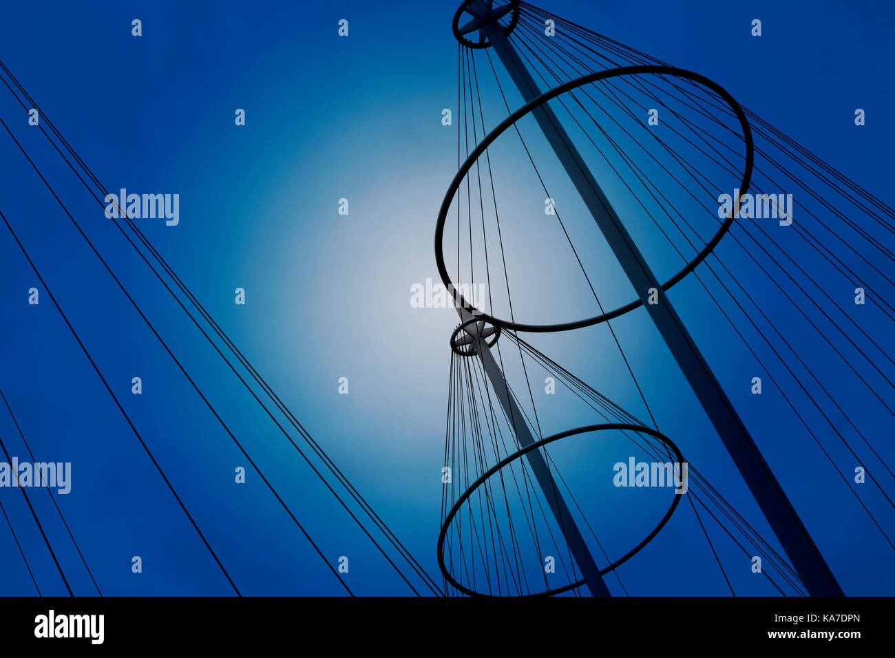 Circle bridge detail - Copenhague, Danemark Banque D'Images