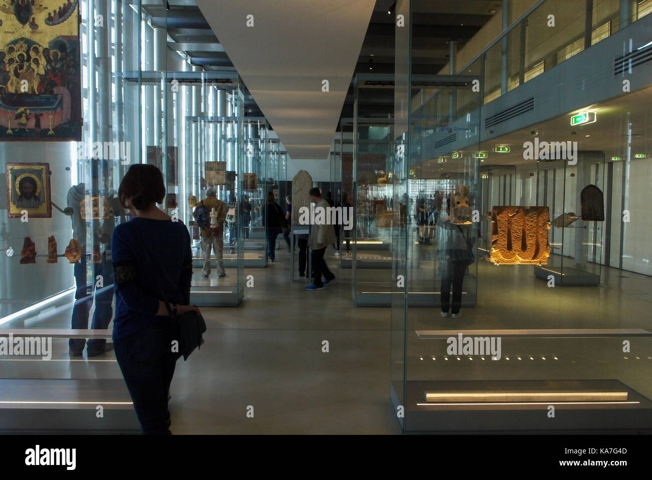 Une visite à l'ima, Institut du monde arabe, Paris, France Banque D'Images