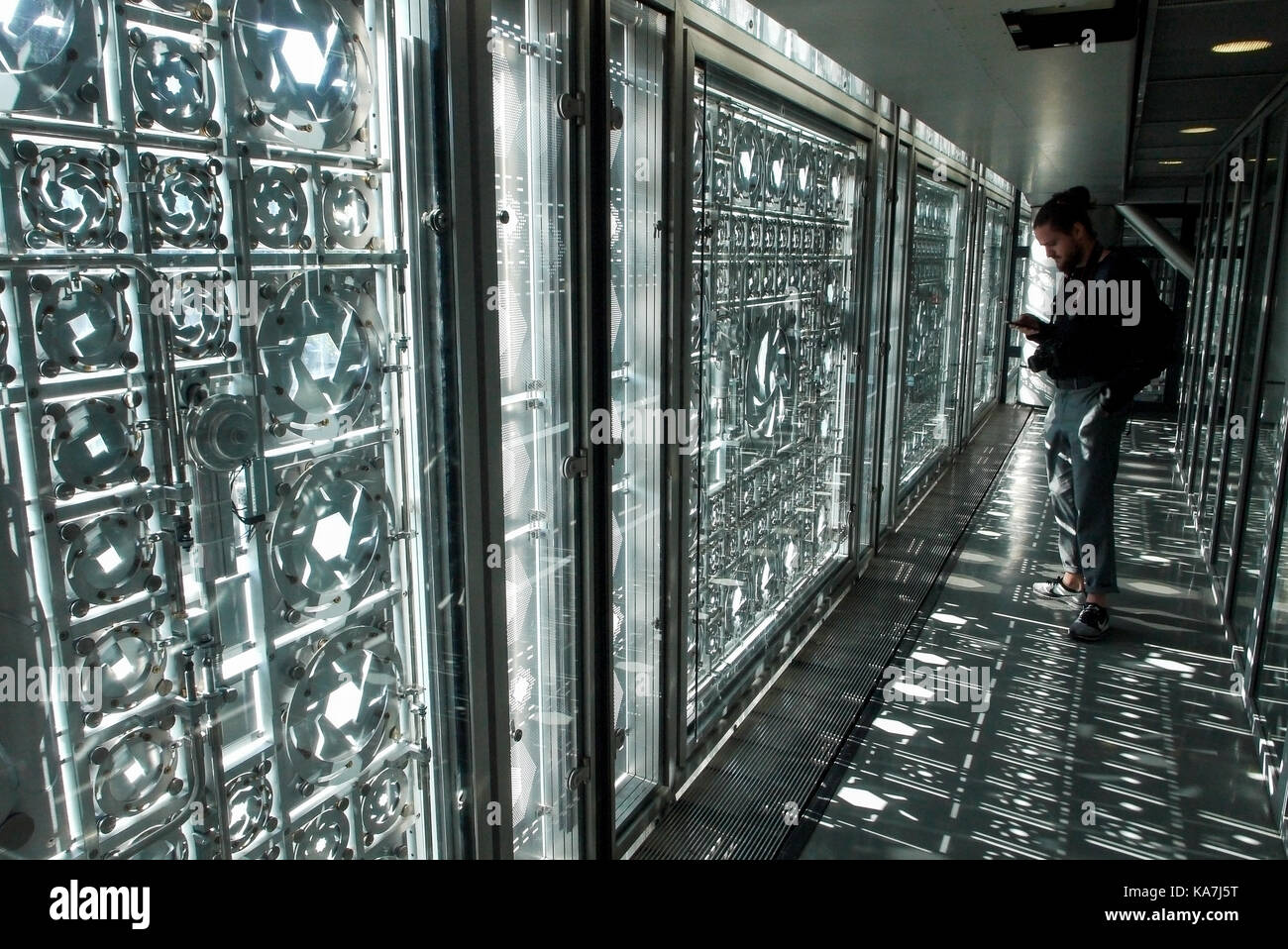 Une visite à l'ima, Institut du monde arabe, Paris, France Banque D'Images