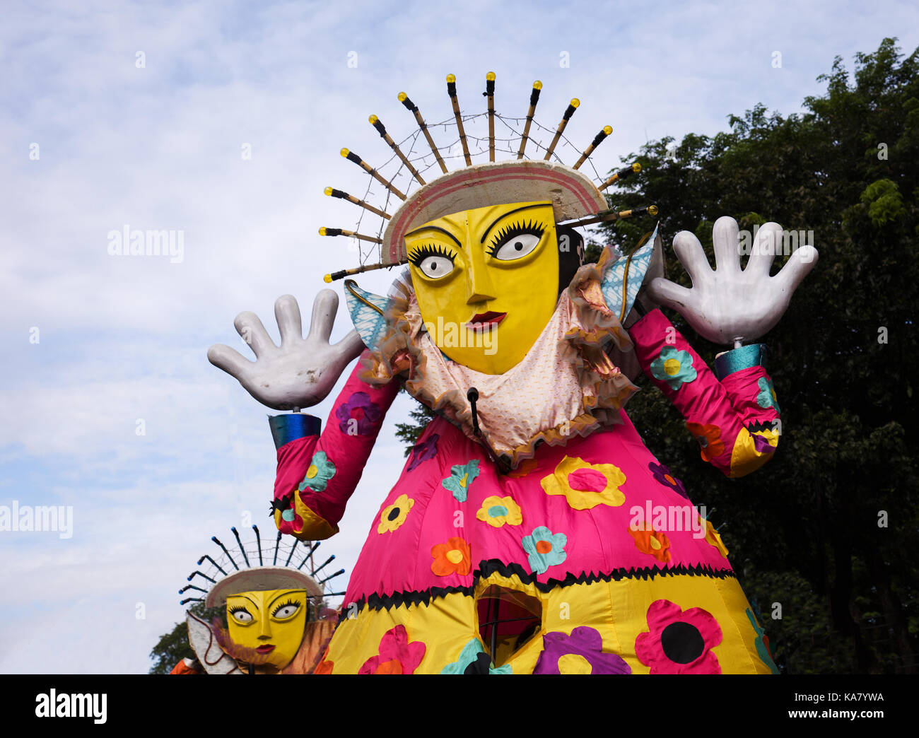 Odèle-ondel, traditionnelle betawi marionnette géante Banque D'Images