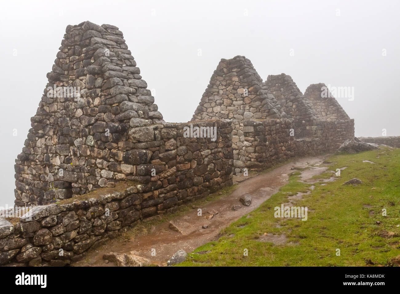 Le Machu Picchu, la ville perdue des Incas", le Pérou. Banque D'Images